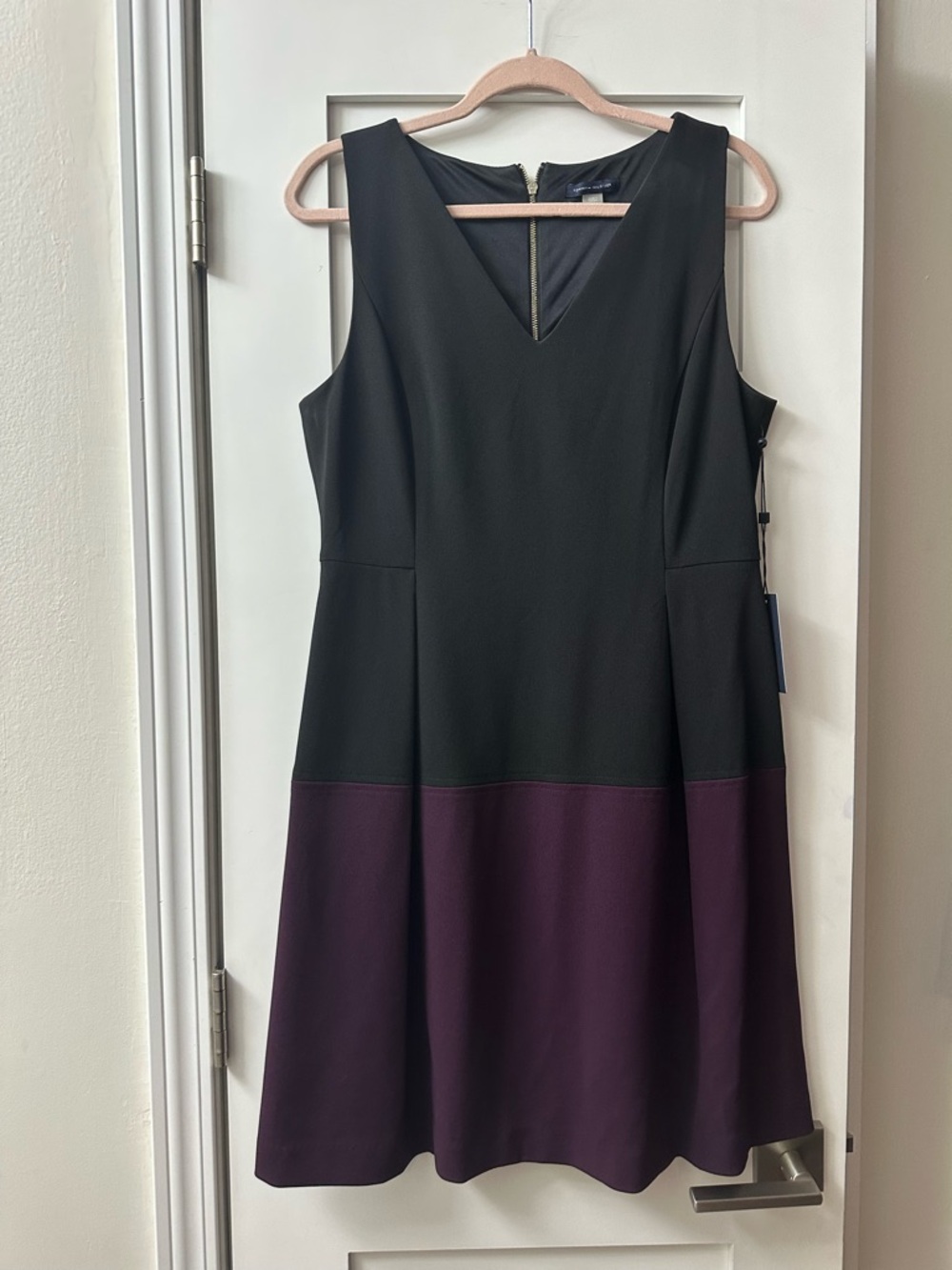 Tommy Hilfiger Black and Purple Dress